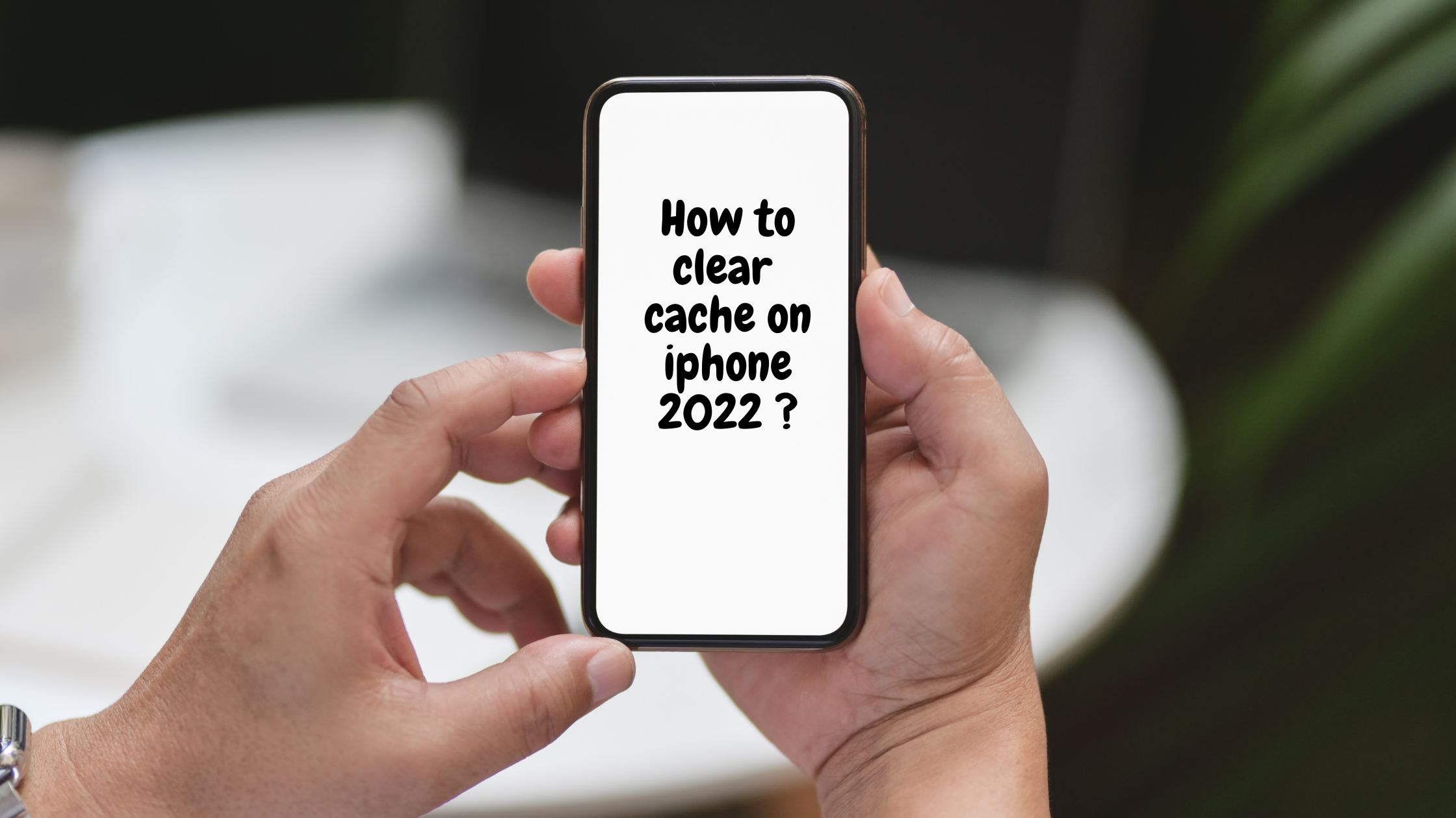 How to clear cache on iPhone 2022 ?