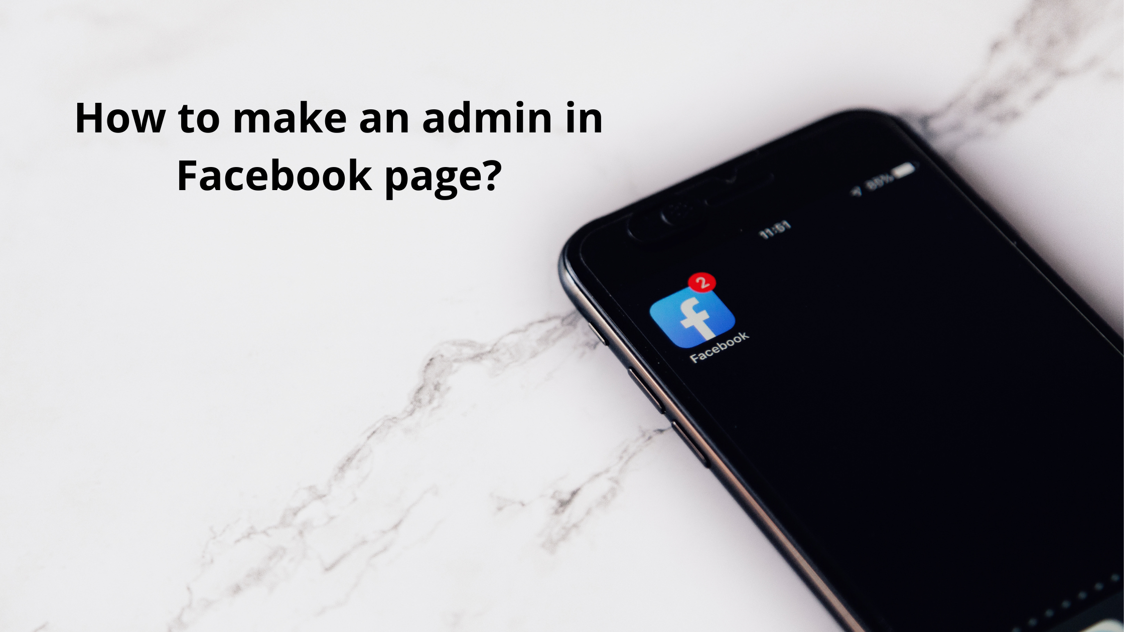 How to make an admin in Facebook page